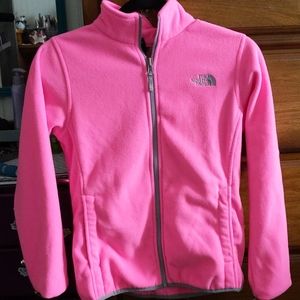 GIRLS NORTH FACE FLEECE JACKET